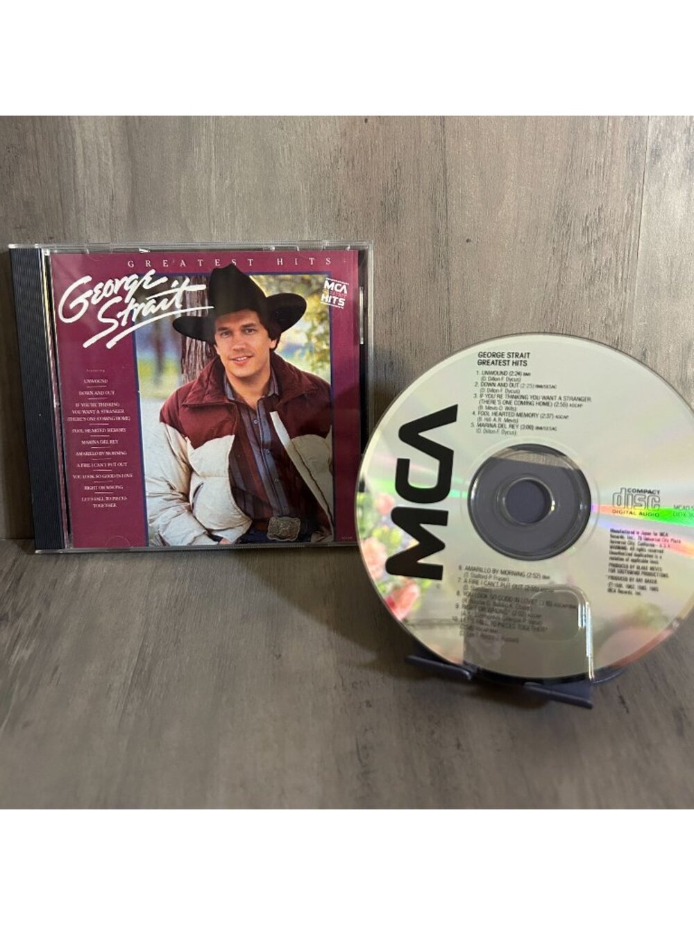 George Strait Greatest Hits CD Album MCA Records 1985 Country Music